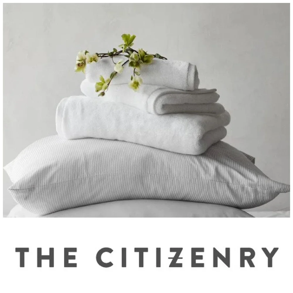 NEW Lot 2 The Citizenry Plush Face Towel Washcloth Organic Cotton Natural White